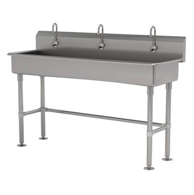 Advance Tabco Multiwash Hand Sink With Stainless Steel Legs And Flanged Feet