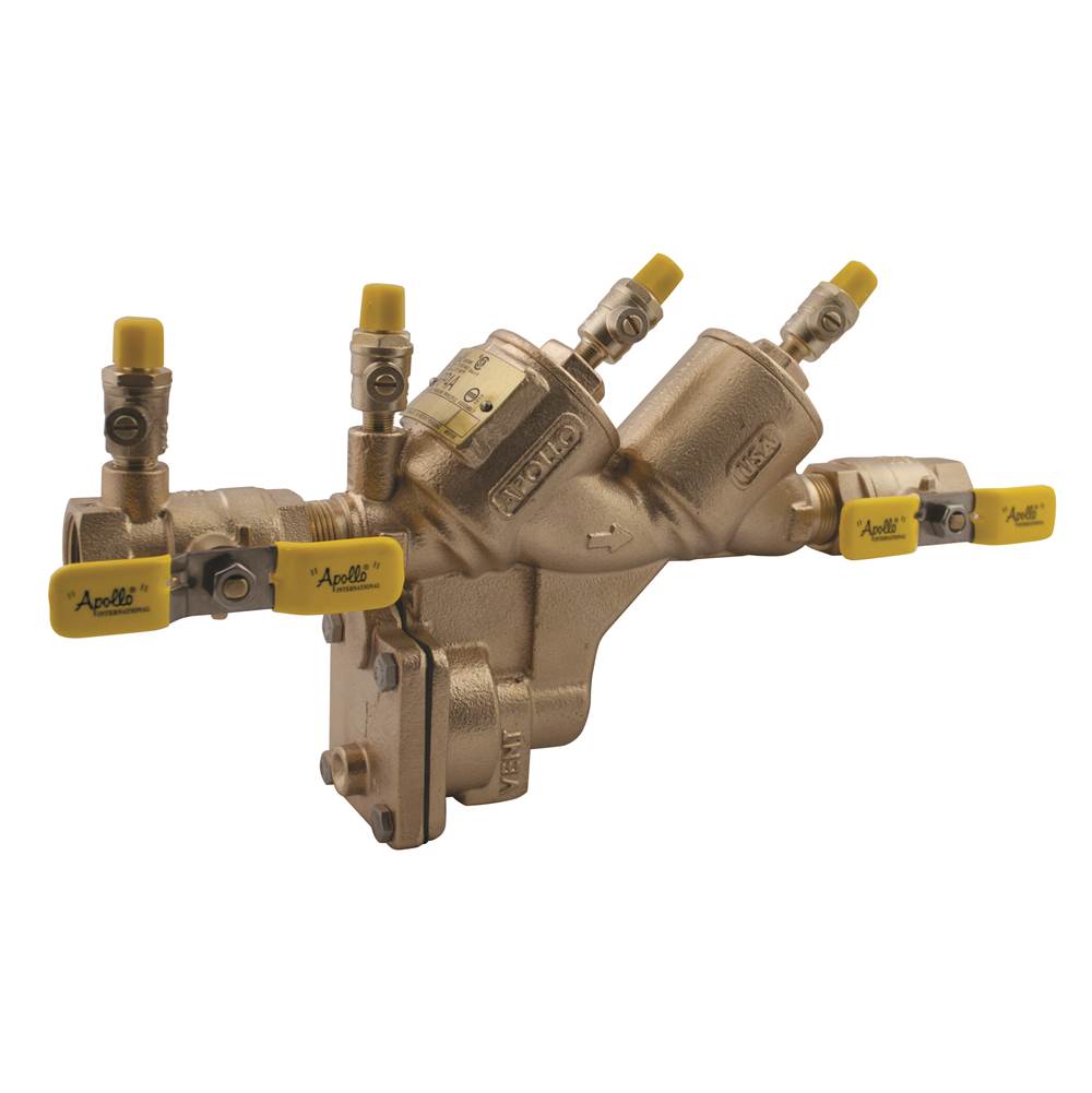 Apollo Stainless Steel Reduced Pressure Principle Backflow Preventer With Os And Y Flange X Os And Y Groove Shut-Off Valves 8'' (Flange X Groove)