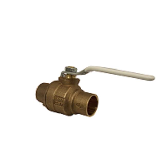 Apollo Bronze 2 Piece Full Port Ball Valve With Ss Ball And Stem, 2-1/4'' Locking Stem Extension 2'' (2 X Solder)