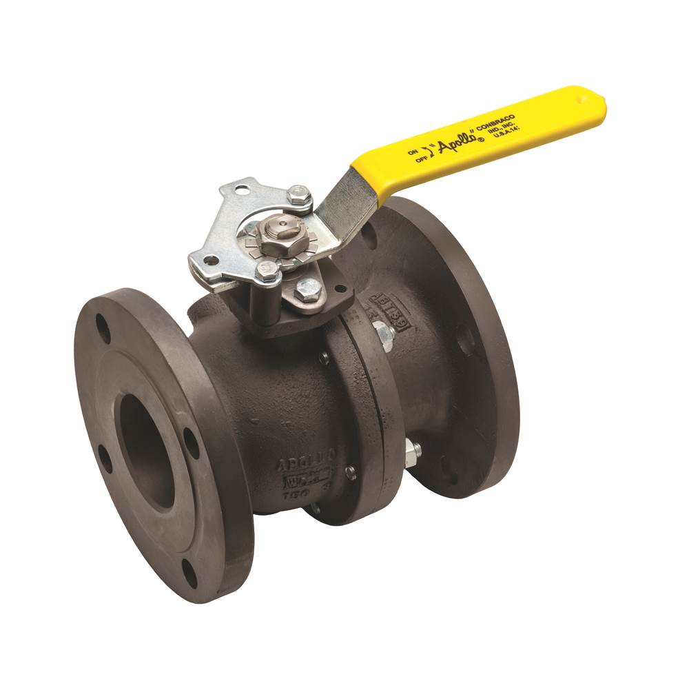 Apollo Carbon Steel Class 150 Standard Port Ball Valve With 316 Ss Ball And Stem, Graphite Packing, Spiral Wound Graphite Body Seal, Rptfe Bearing, 4'' Extended Bonnet 3'' (2 X Flange)