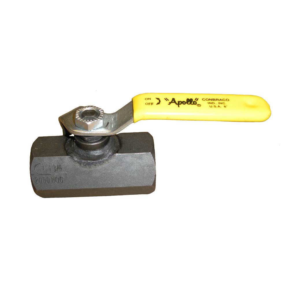 Apollo Carbon Steel Unibody Reduced Port Ball Valve With 316 Ss Ball And Stem, Steel Tee Handle 1-1/4'' (2 X Fnpt)