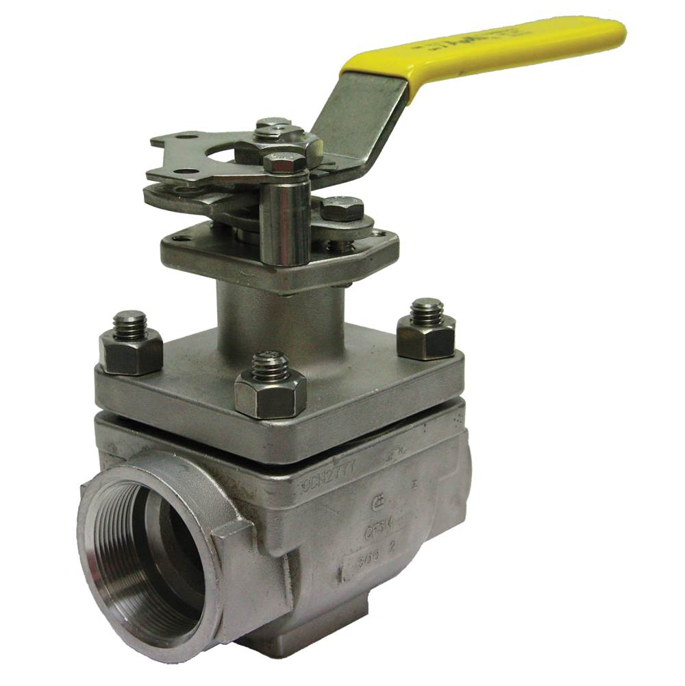 Apollo Stainless Steel Class 600 Standard Port Top Entry Ball Valve With 316L Ss Trim, Multi-Seal Tfm Seats, Graphite Packing, Spiral Wound Graphite Gasket 1/2'' (Fnpt X Socket Weld)