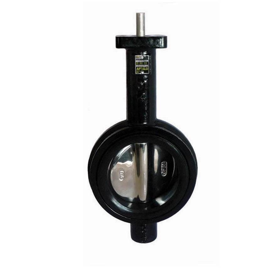 Apollo Ductile Iron Butterfly Valve With Nickel Plated Ductile Iron Disc, Buna-N Seat, 416 Ss Bare Shaft 8'' (2 X Wafer Type)