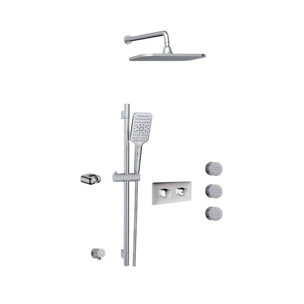 Aquabrass Inabox 3 Shower Faucet - 3 Way Non Shared - T12123 Valve Required