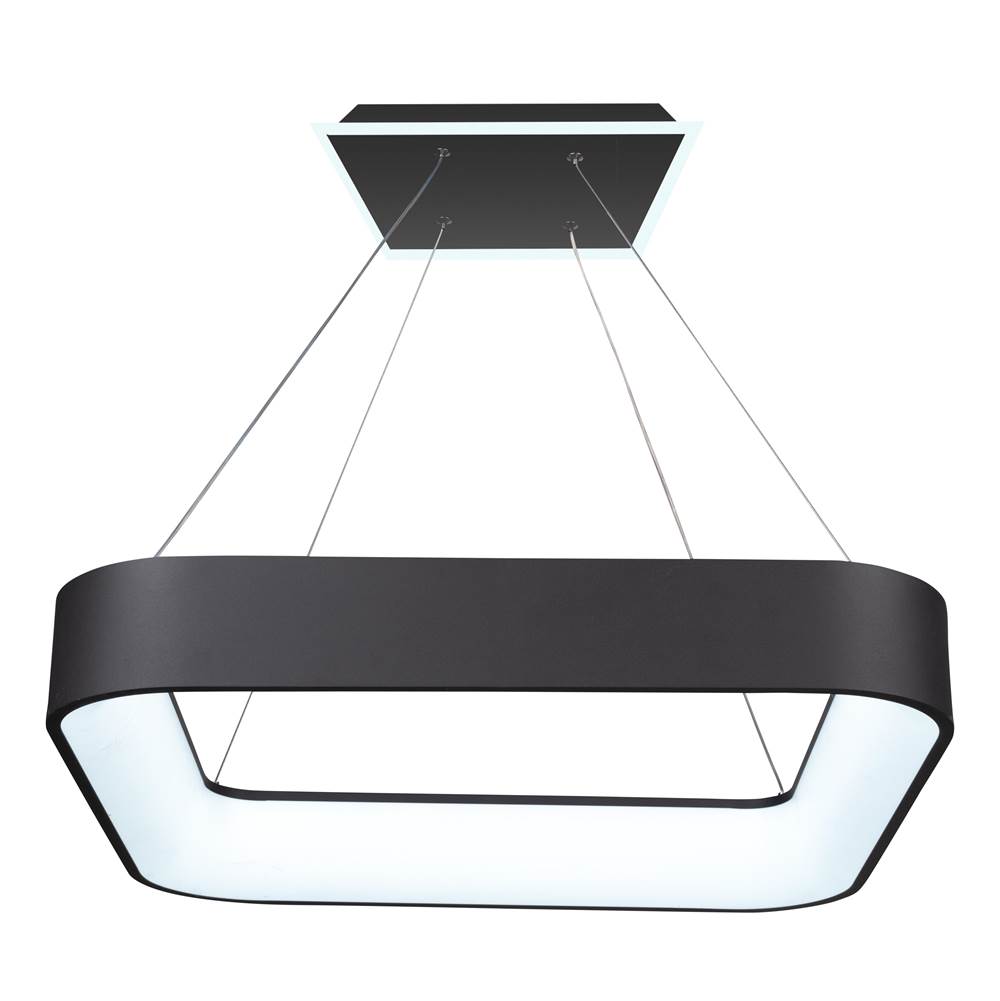 Artcraft Lazio Collection Integrated LED Chandelier, Black