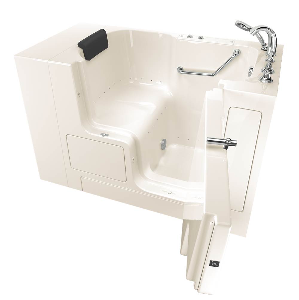 American Standard Gelcoat Premium Series 32 x 52 -Inch Walk-in Tub With Air Spa System - Right-Hand Drain With Faucet