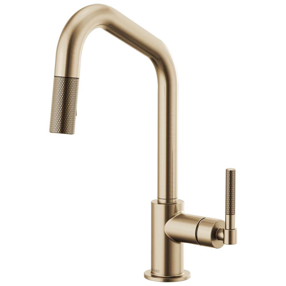 Brizo Litze® Pull-Down Faucet with Angled Spout and Knurled Handle