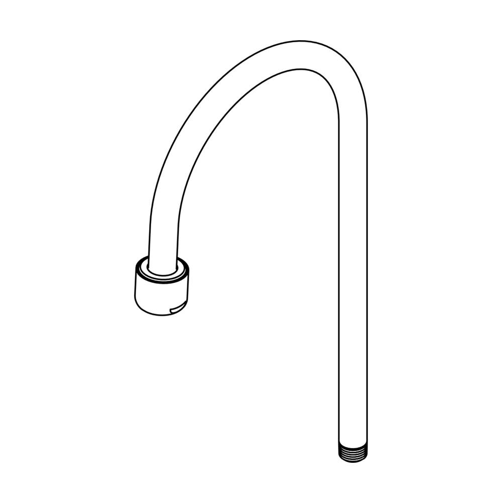 Central Brass Bar Faucet-4-11/16'' Rigid Gooseneck Spout W/ Aerator For 0286