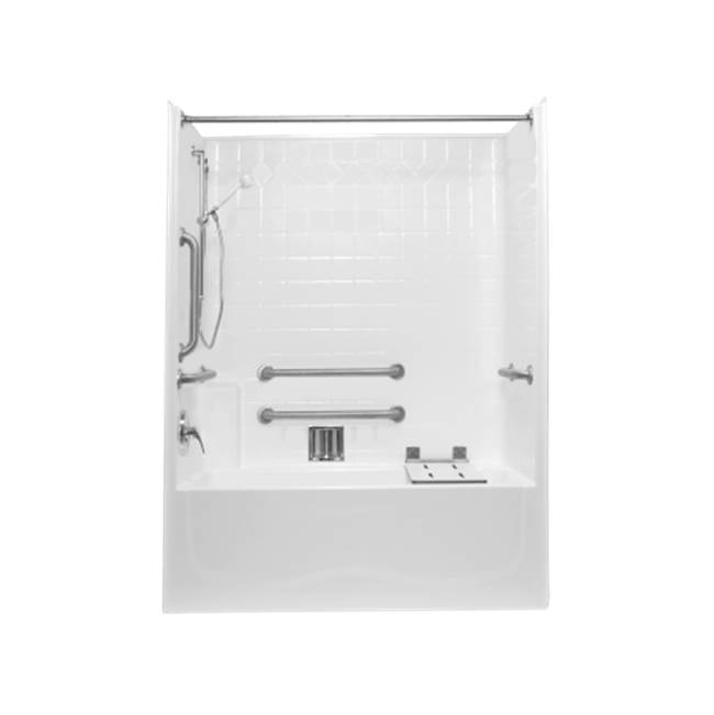 Clarion Bathware 60'' Tiled Tub/Shower 18'' Apron - Left Or Right Hand Drain