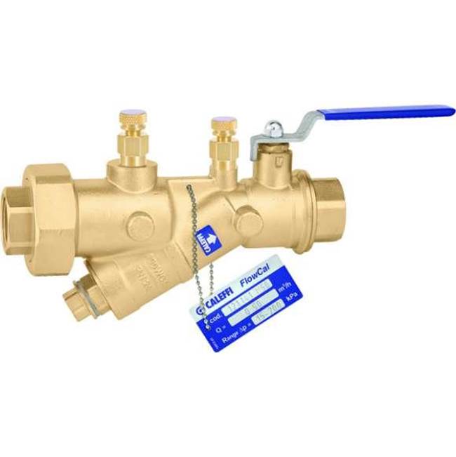 Caleffi FlowCal Y Style PIBV Low Lead with shut off 3/4'' NPT with PT Ports
