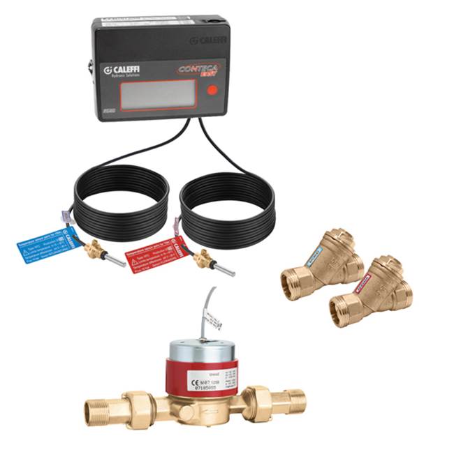 Caleffi CONTECA Heat Meter Kit, 0.25 to 10 GPM, 1/2'' press