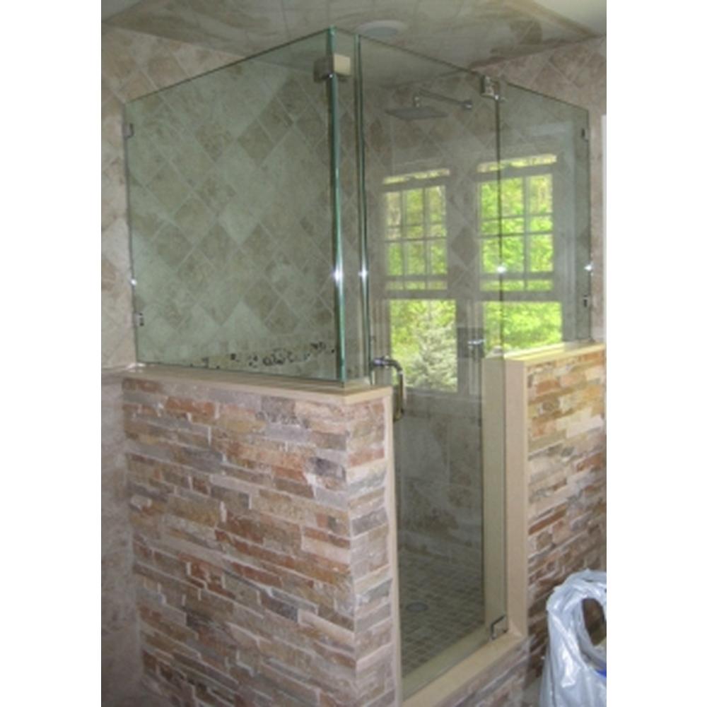 Century Bathworks GGP-1632BB Door & Adjacent Side Panels 90 Degree Buttress Return Panel, Chrome Finis