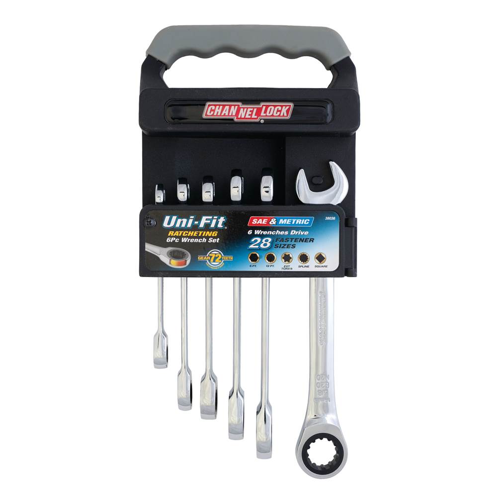 Channellock 6 pc Ratcheting Wrench Set