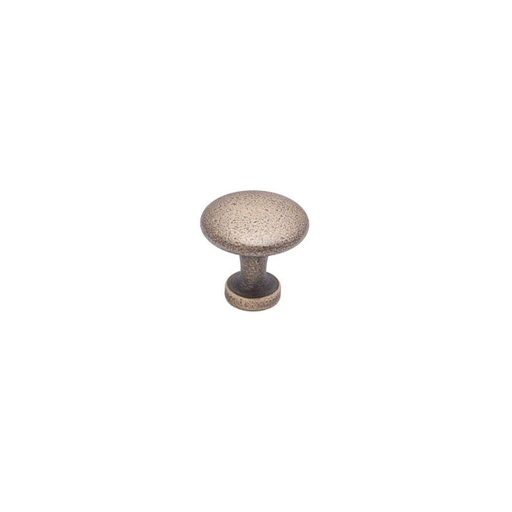 Colonial Bronze Cabinet Knob Hand Finished in Polished Nickel