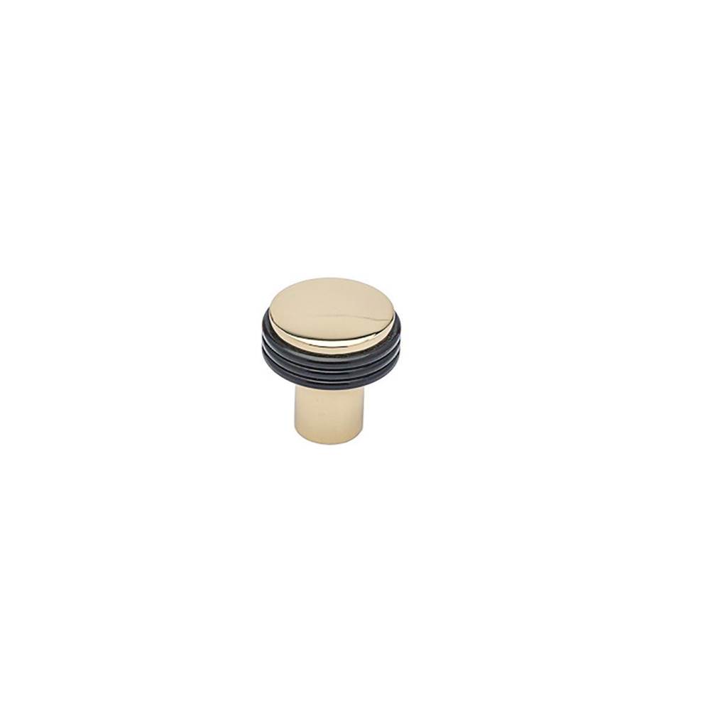 Colonial Bronze Cabinet Knob Hand Finished in Satin Nickel and Antique Satin Brass