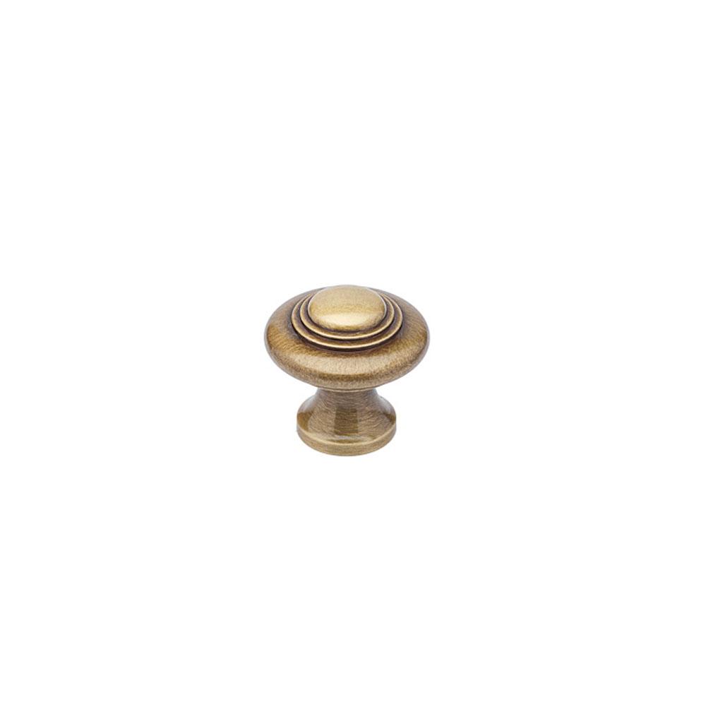 Colonial Bronze Cabinet Knob Hand Finished in French Gold