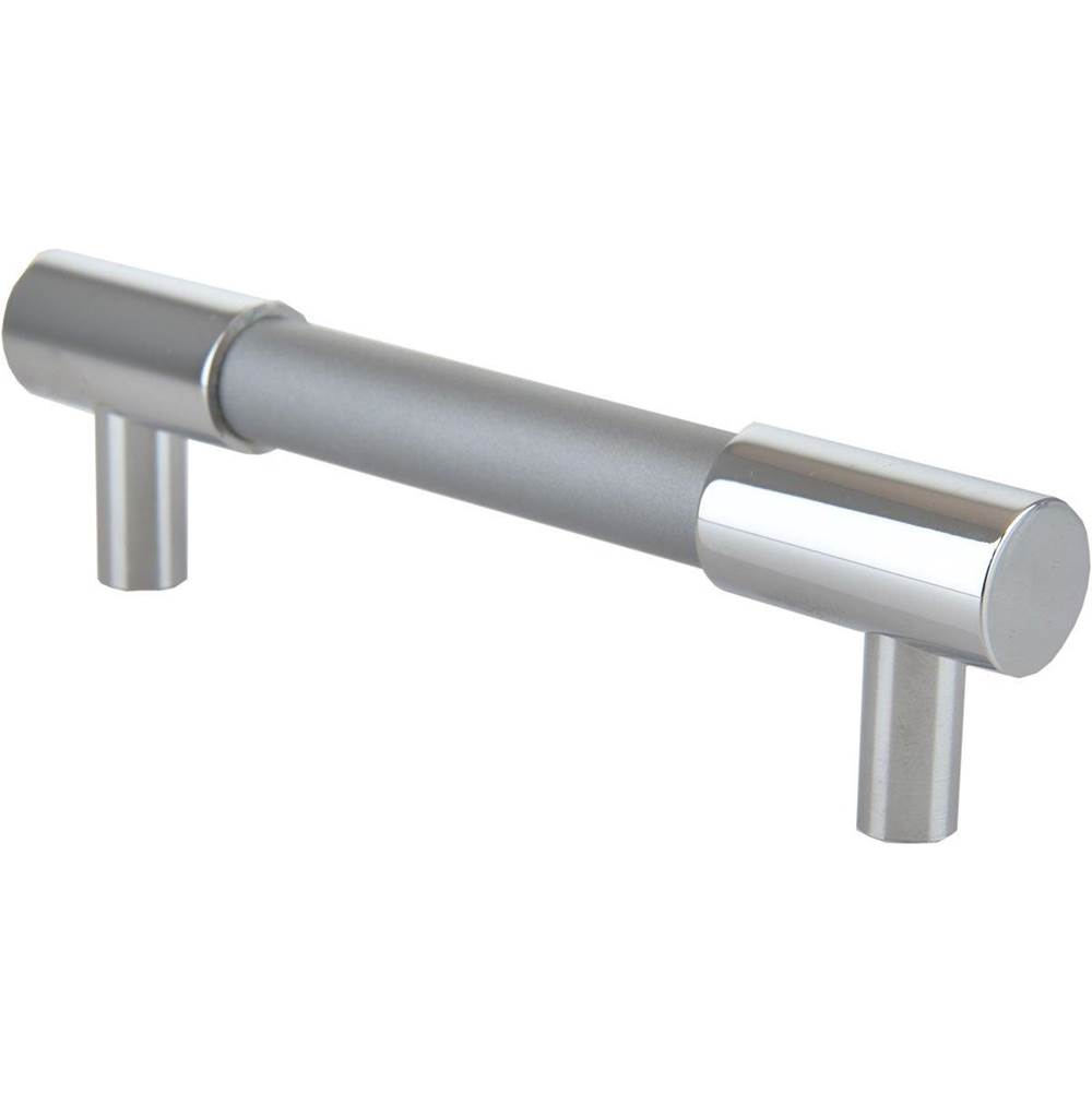 Colonial Bronze Cabinet, Appliance, Door and Shower Door Pull Hand Finished in Polished Nickel and Satin Chrome