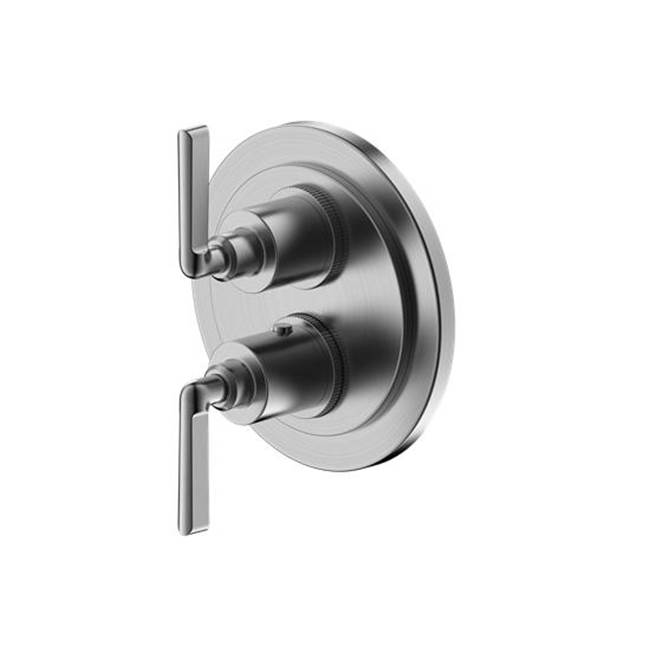 Crosswater London Fenmore Dual Handle Thermostatic Trim With Volume Control And Diverter Graphite