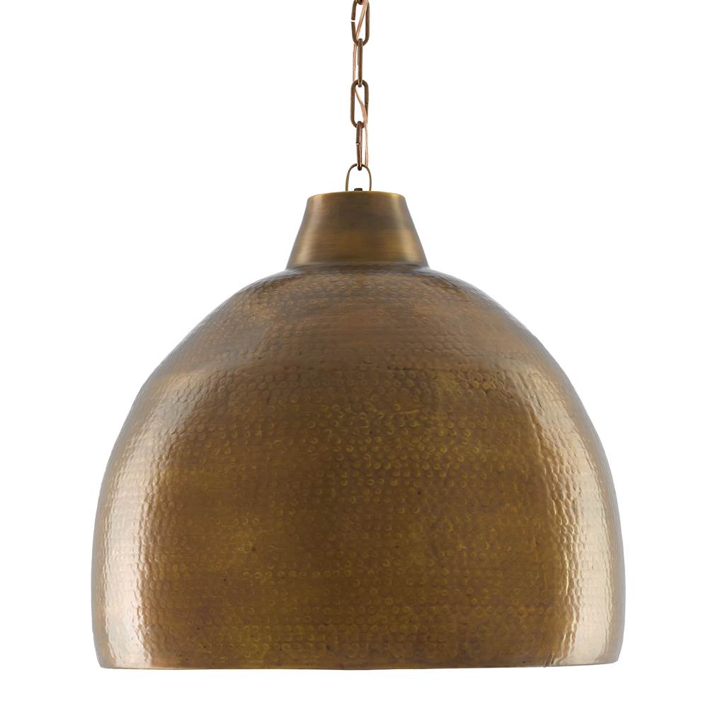 Currey And Company Earthshine Brass Large Pendant