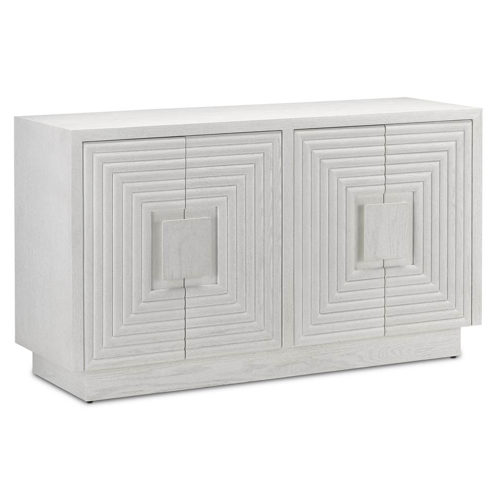 Currey And Company Morombe White Cabinet