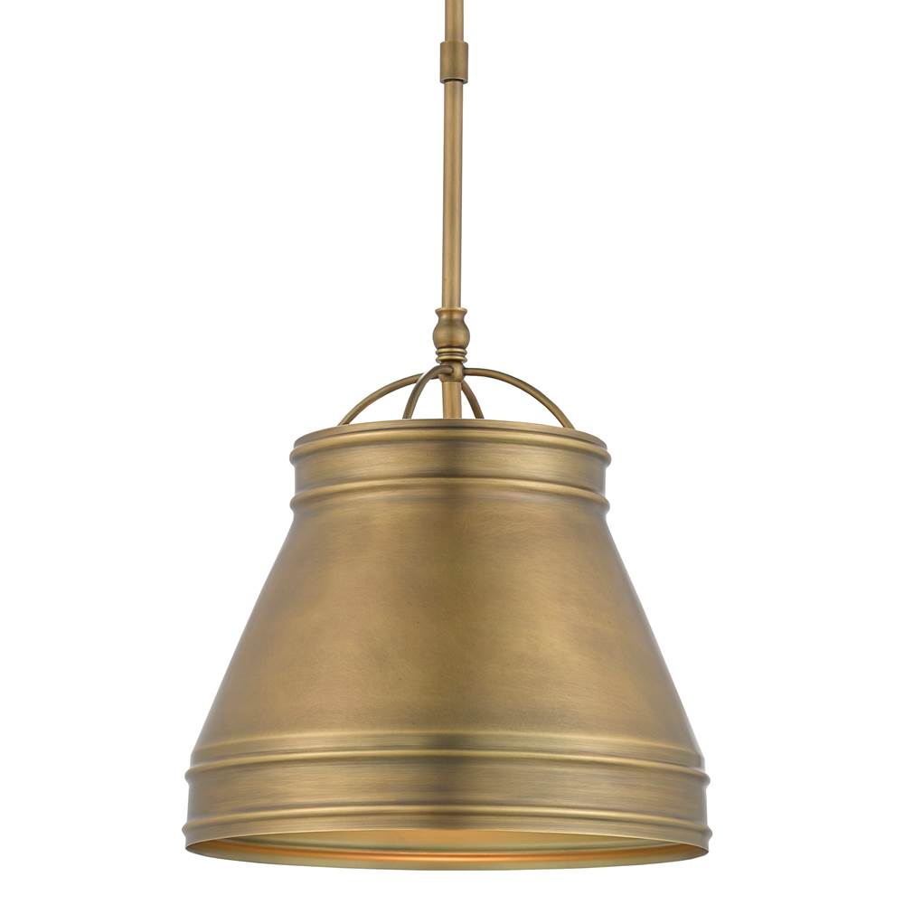 Currey And Company Lumley Brass Pendant