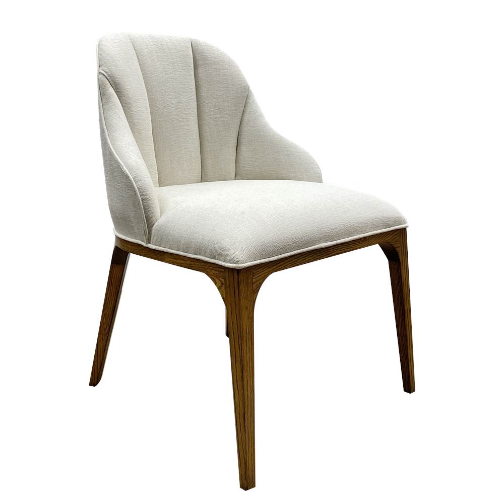 Currey And Company Inga Dining Chair, Adena Parchment