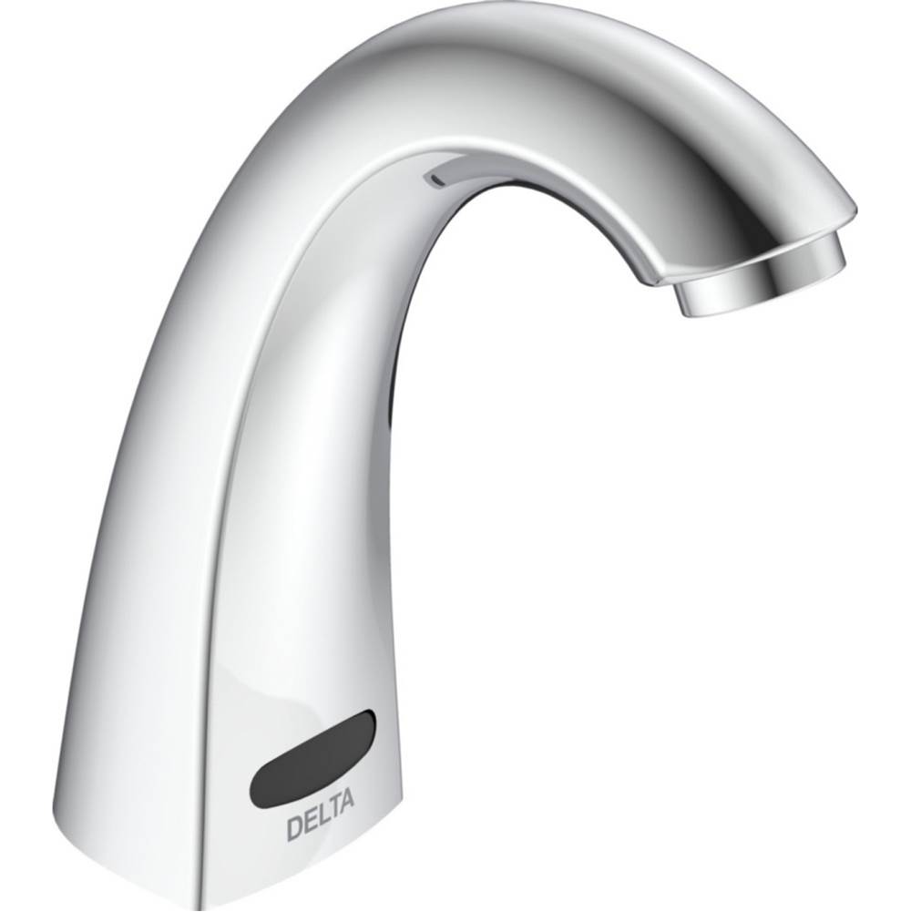 Delta Commercial Commercial 590T: Single Hole Battery Operated Electronic Bathroom Faucet