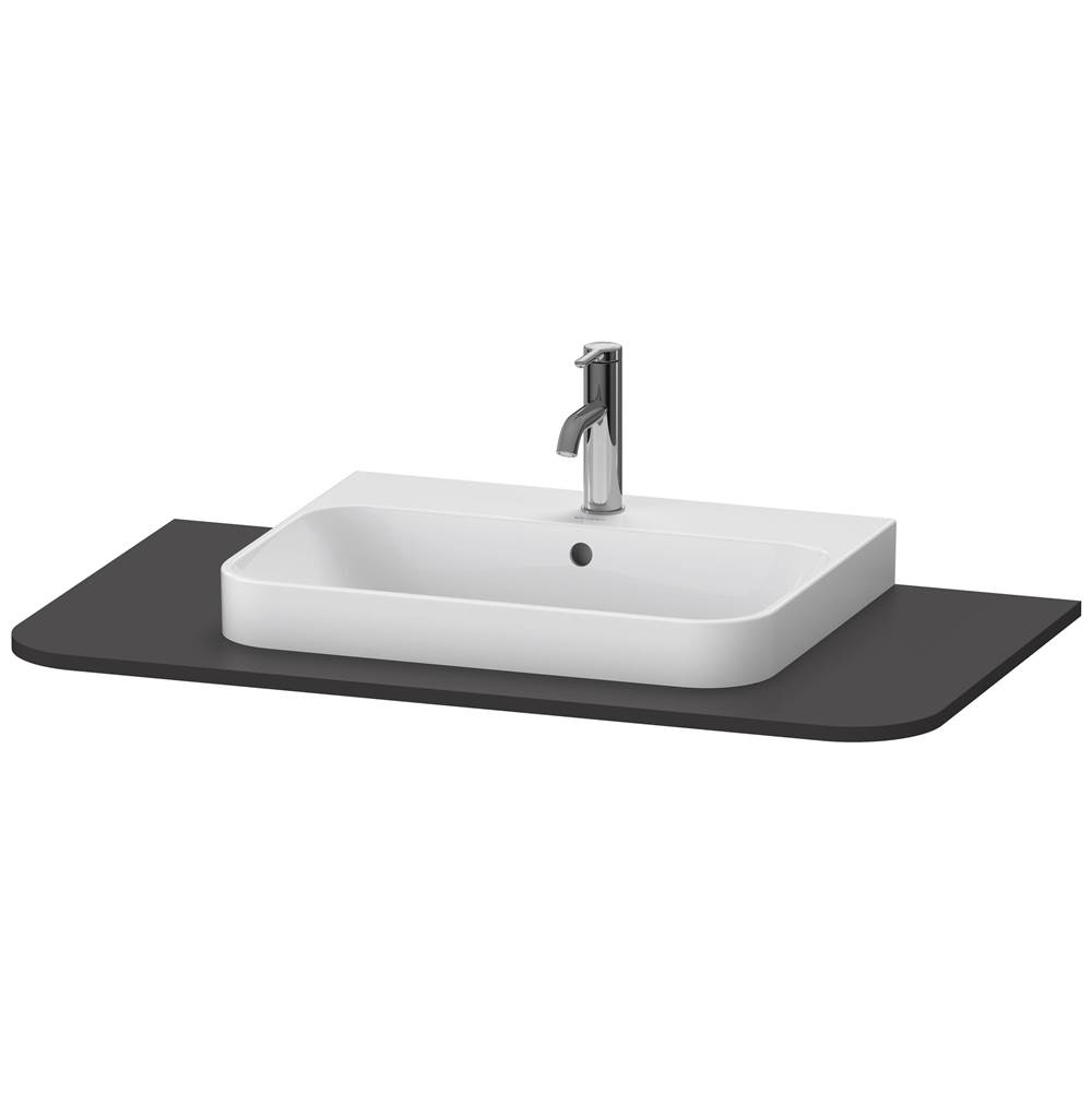 Duravit Happy D.2 Plus Console with One Sink Cut-Out Graphite
