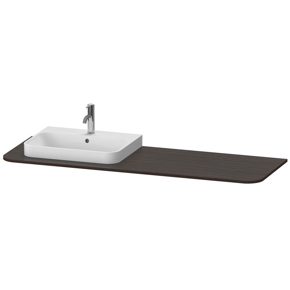 Duravit Happy D.2 Plus Console with One Sink Cut-Out Walnut Brushed