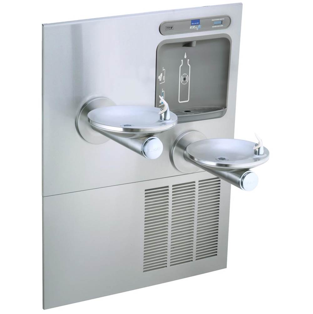 Elkay ezH2O Bottle Filling Station with Bi-Level Integral SwirlFlo Fountain, Refrigerated Non-Filtered Refrigerated Stainless