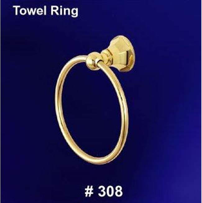 Empire Industries REGENT STAINLESS STEEL TOWEL RING POLISHED BRASS