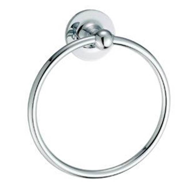Empire Industries CARLTON STAINLESS STEEL 6.5'' TOWEL RING POLISHED CHROME