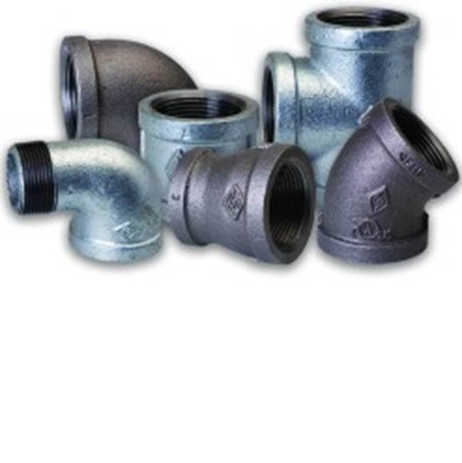 Everflow 3 X 2-1/2 Reducing Coupling Galvanized Malleable