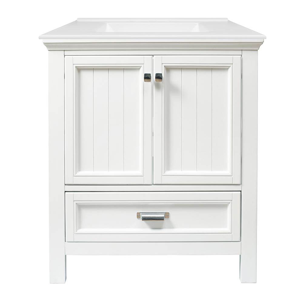 CRAFT + MAIN Brantley 31'' White Vanity with White Fine Fire Clay Top
