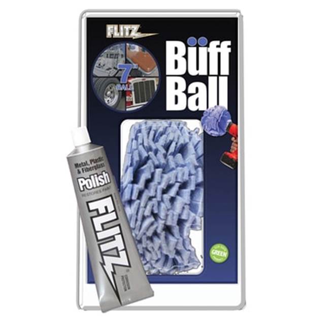 Flitz 7'' Buff Ball (Boats, Large Wheels, Heavy Duty Trucks, Farm Machinery, Trailers, Diamond Plate)