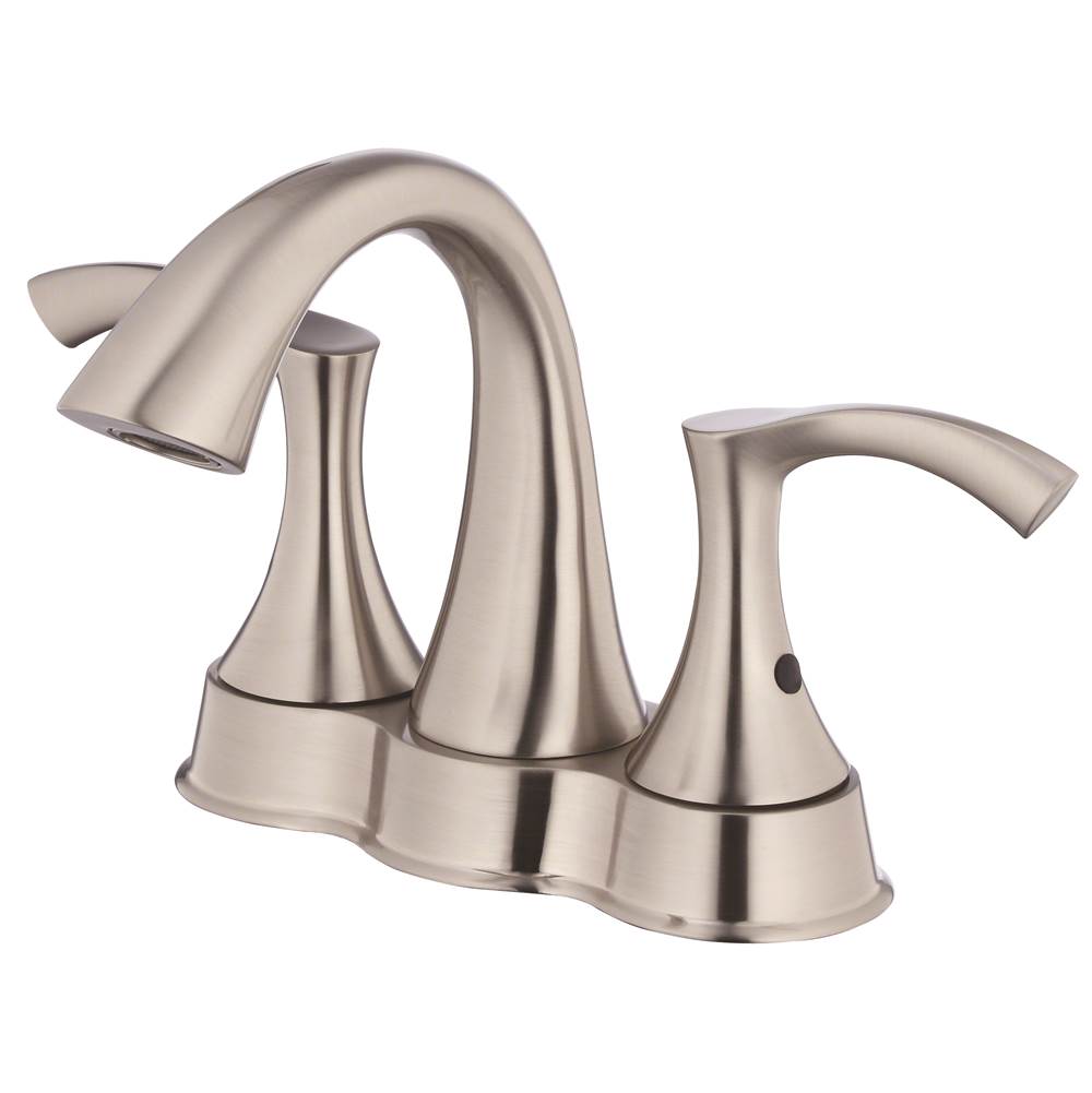 Gerber Plumbing Antioch 2H Centerset Lavatory Faucet w/ 50/50 Touch Down Drain 1.2gpm Brushed Nickel