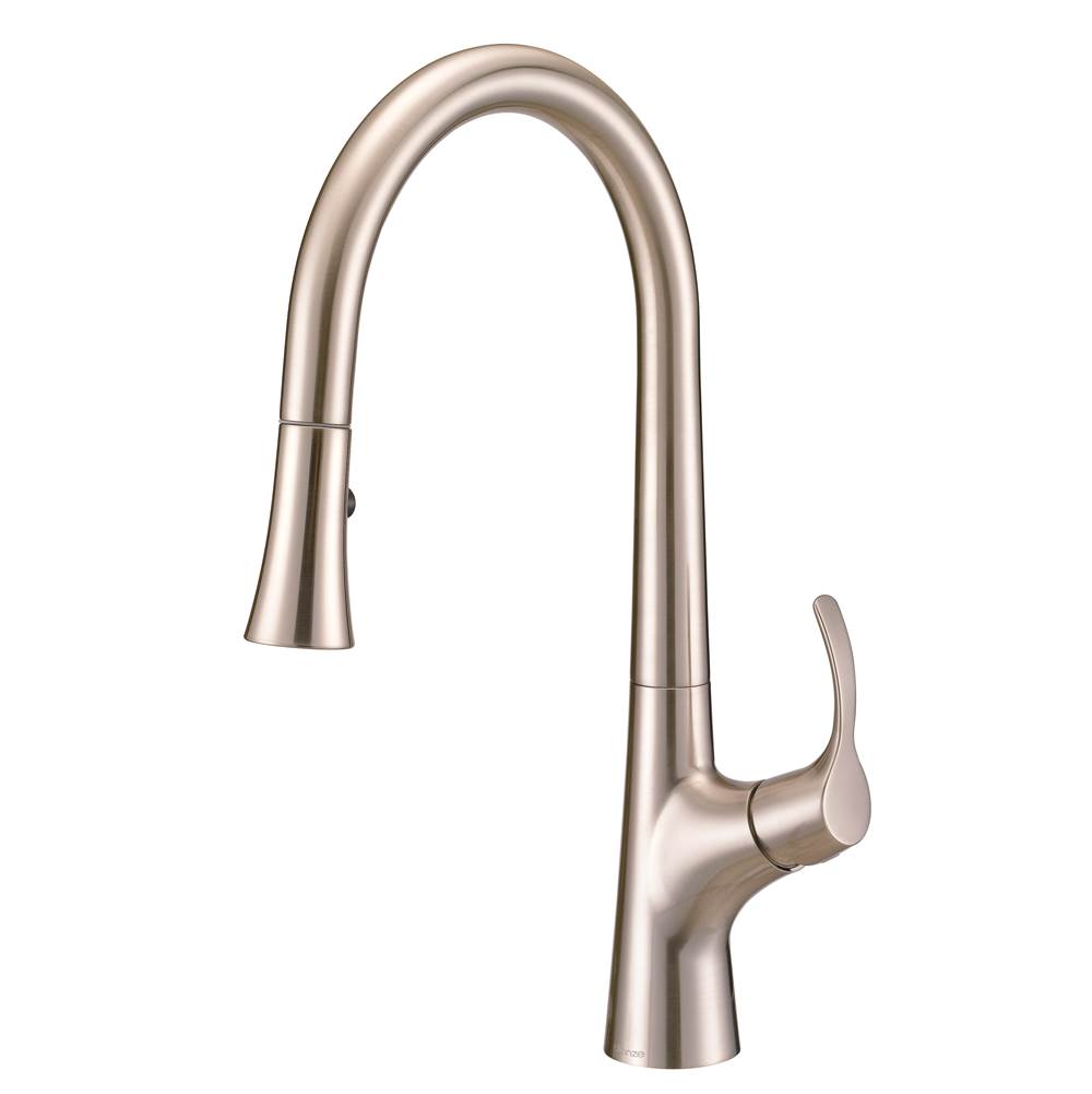 Gerber Plumbing Antioch 1H Pull-Down Kitchen Faucet w/ Snapback 1.75gpm Stainless Steel