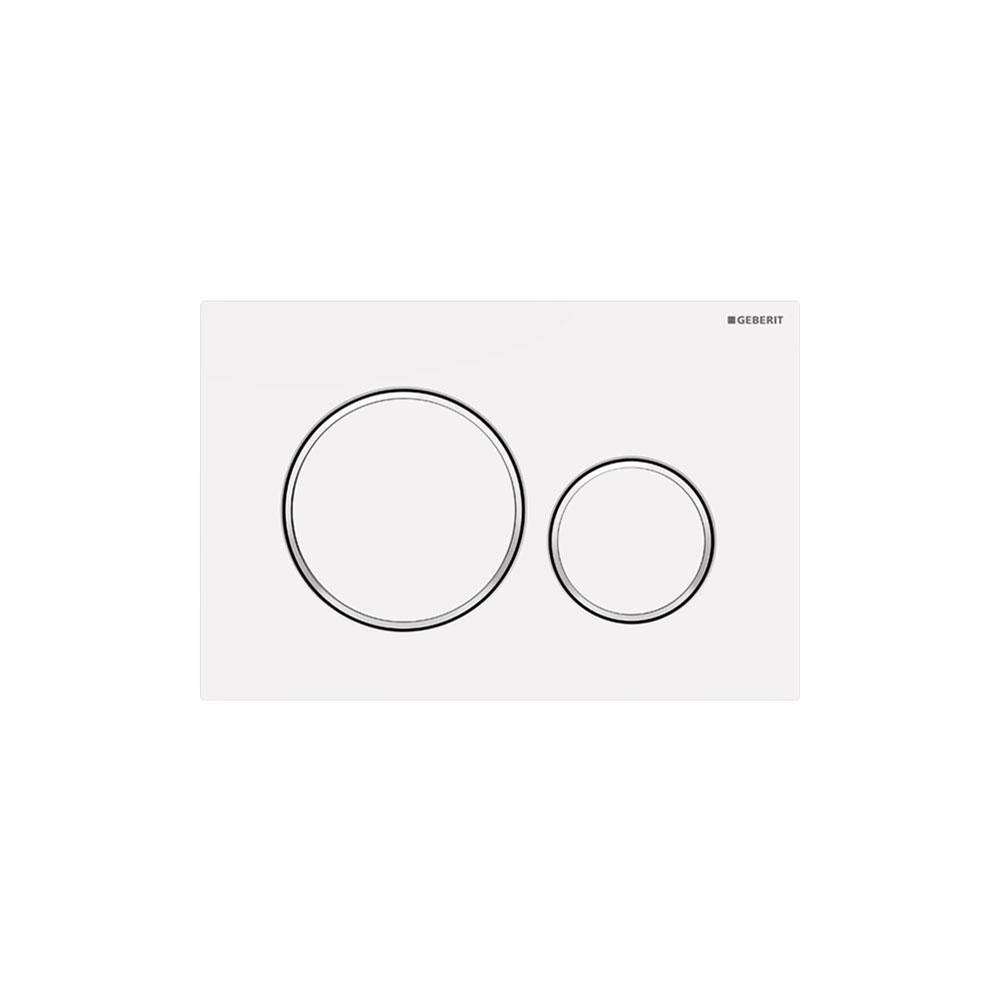 Geberit Geberit actuator plate Sigma20 for dual flush: white matt coated, easy-to-clean coated, white