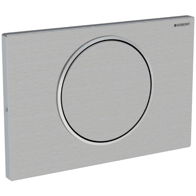 Geberit Geberit actuator plate Sigma10 for stop-and-go flush, screwable: stainless steel brushed/polished/brushed