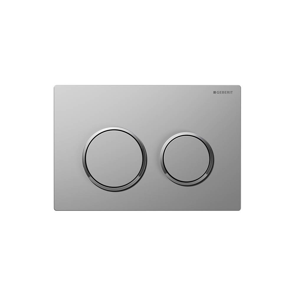 Geberit Geberit actuator plate Omega20 for dual flush: matt chrome-coated, easy-to-clean coated, bright chrome-plated
