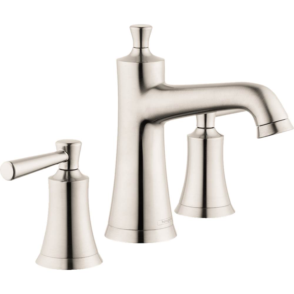 Hansgrohe Joleena Widespread Faucet 100 with Pop-Up Drain, 1.2 GPM in Brushed Nickel