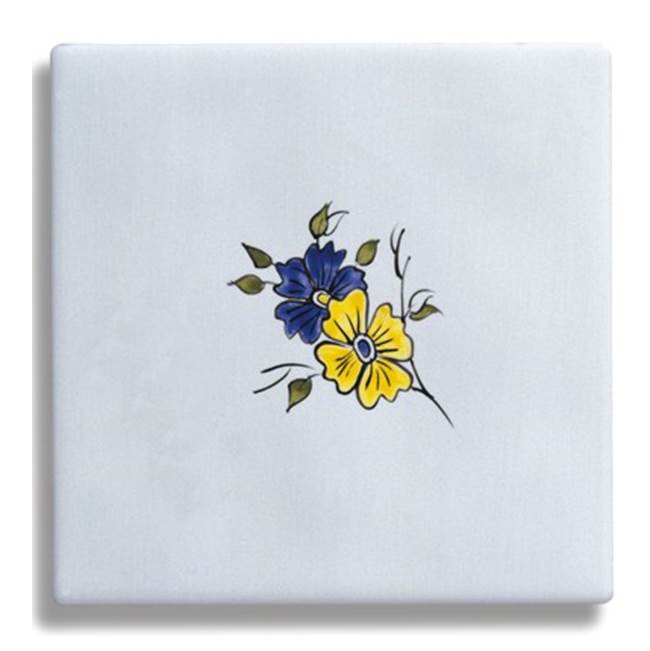 Herbeau ''Duchesse'' Small Central Pattern Tile in Romantique