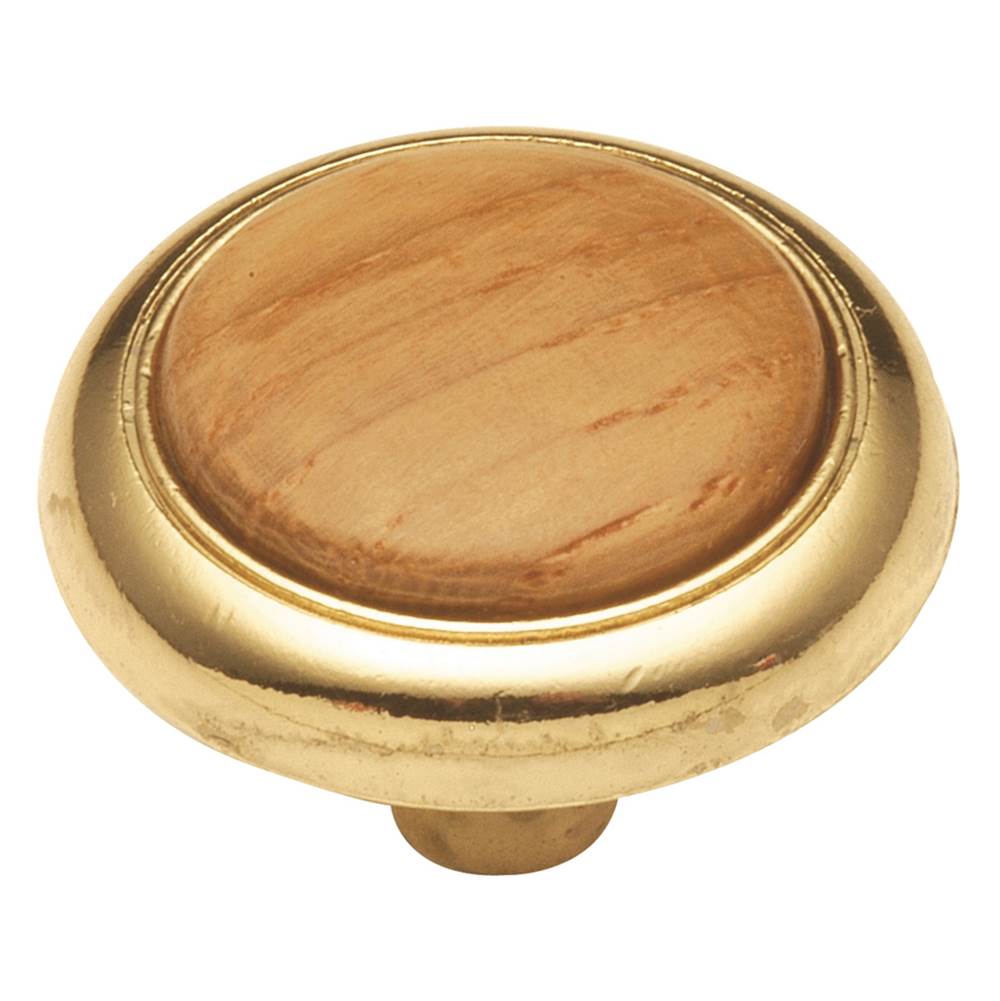 Hickory Hardware 1-1/4 In. Wood grain Oak Cabinet Knob