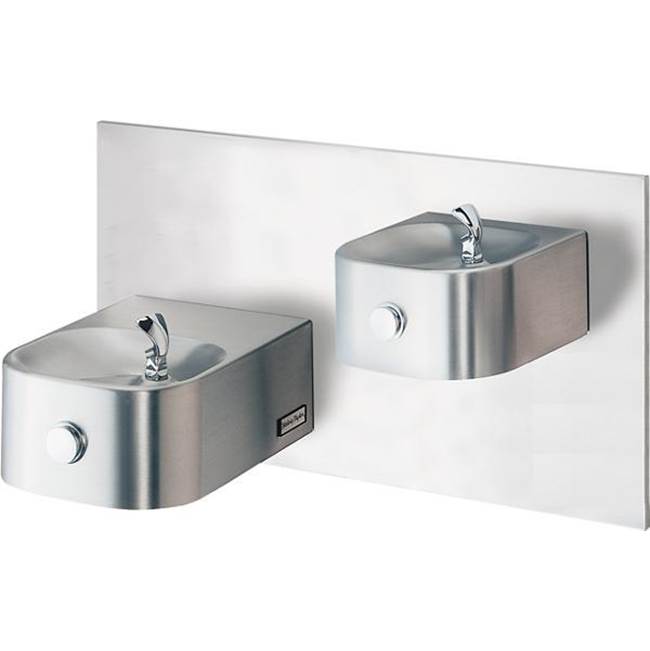 Halsey Taylor Contour Bi-Level Fountain, Non-Filtered Non-Refrigerated Stainless