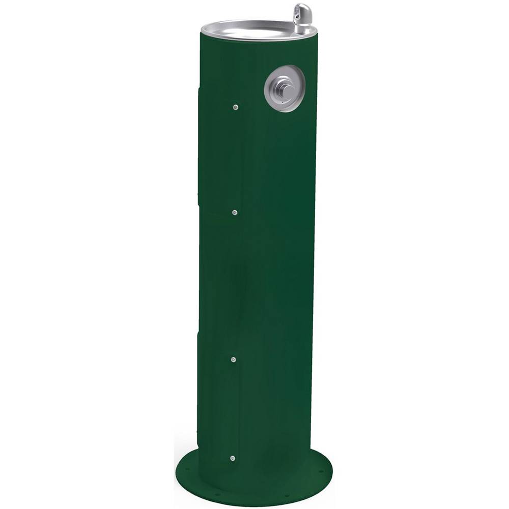 Halsey Taylor Endura II Tubular Outdoor Fountain, Pedestal Non-Filtered Non-Refrigerated Freeze Resistant, Evergreen