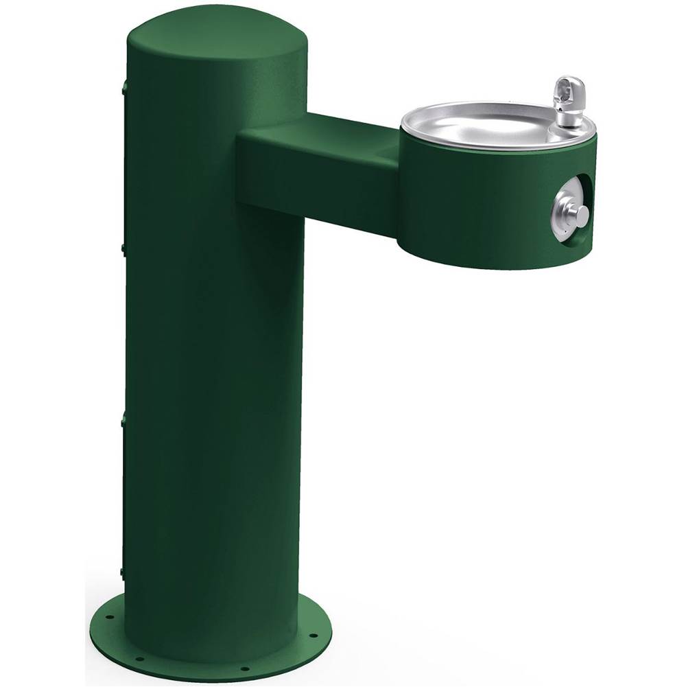 Halsey Taylor Endura II Tubular Outdoor Fountain, Pedestal Non-Filtered Non-Refrigerated Freeze Resistant, Evergreen