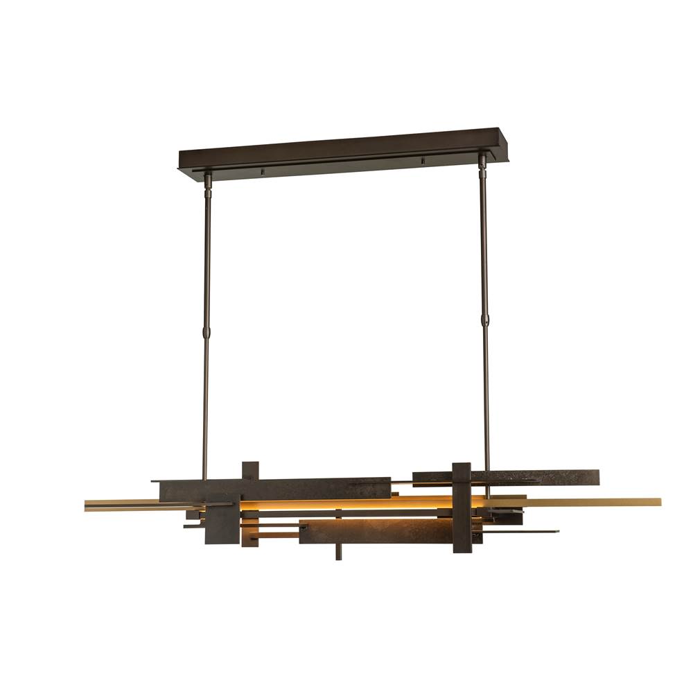 Hubbardton Forge Planar LED Pendant with Accent, 139721-LED-LONG-85-84