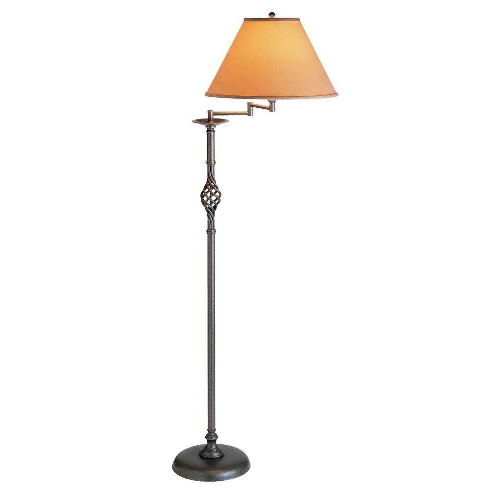 Hubbardton Forge Twist Basket Swing Arm Floor Lamp, 242160-SKT-07-SB1655