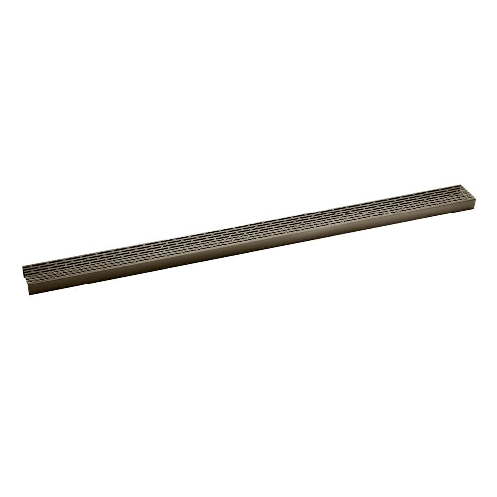 Infinity Drain 72'' Perforated Offset Slot Pattern Grate for S-LT 65 in Oil Rubbed Bronze