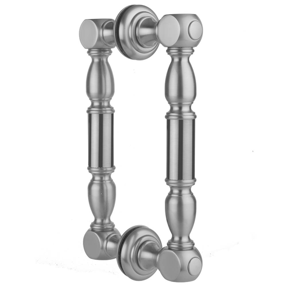 Jaclo 8'' H20 Back to Back Shower Door Pull with Finials